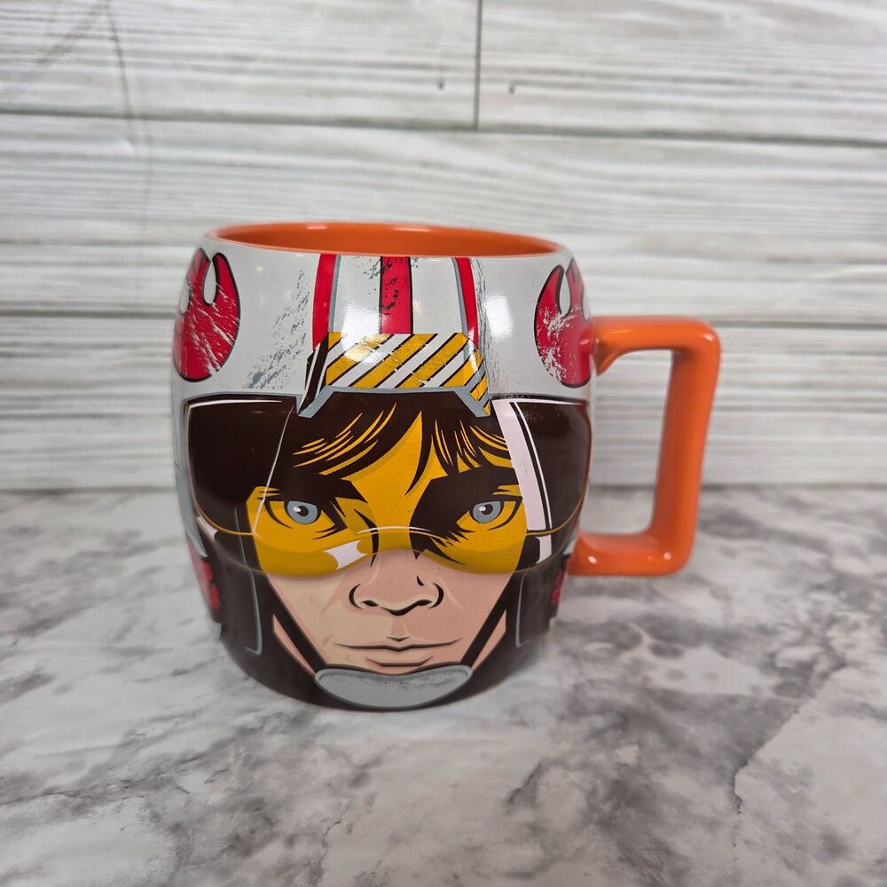 Disney Store Exclusive Star Wars Coffee Mug 3D Luke Skywalker X-Wing pilot